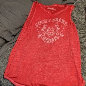 Lucky Brand burnout tunic tank